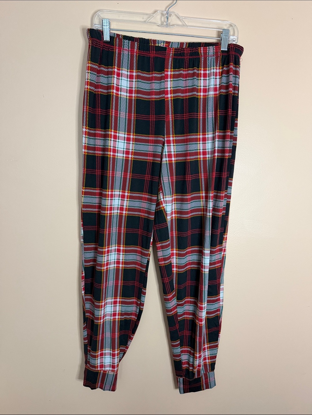 Secret Treasures Plaid Pajama Pants - Red, Black & White